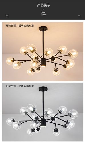 灯饰照明 吊灯 昂的 北欧吊灯现代简约客厅创意个性餐厅卧室大气网红